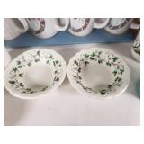 Mixed Dishware including Imperial China Seville Teacups, Syracuse China Bowls, Fire King Mug and More