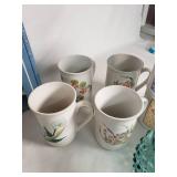Mixed Dishware including Imperial China Seville Teacups, Syracuse China Bowls, Fire King Mug and More