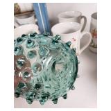 Mixed Dishware including Imperial China Seville Teacups, Syracuse China Bowls, Fire King Mug and More