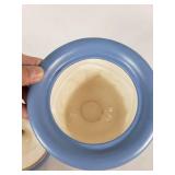 Wedgwood-Style Blue and White Lidded Vase