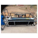UNUSED SKID STEER ANGLE BROOM BY MOWER KING SSAB72