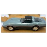 AMT Ertl Promo Car 1982 Chevrolet Corvette (Silver Blue/Dark Blue) New Old Stock