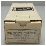 AMT Ertl Promo Car 1991 Chevrolet Corvette Convertible (Cascade White) New Old Stock