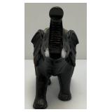 Vintage Hand Carved Wooden Mirrored Elephant 8 1/2" x 11 1/2"