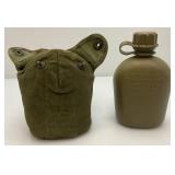 Vintage Vietnam Era U.S. Marked Plastic Canteen With Pouch