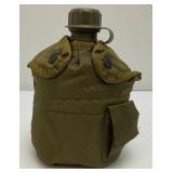 Two Vintage Plastic Canteen With Pouch And Harness