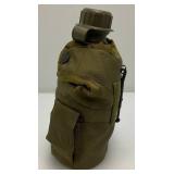 Two Vintage Plastic Canteen With Pouch And Harness