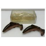 Vintage Collectible Trout Salt & Pepper Shakers In Original Plastic