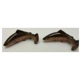 Vintage Collectible Trout Salt & Pepper Shakers In Original Plastic