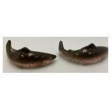 Vintage Collectible Trout Salt & Pepper Shakers In Original Plastic
