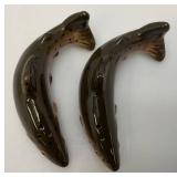 Vintage Collectible Trout Salt & Pepper Shakers In Original Plastic