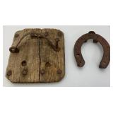 Antique Horse Bog Shoe With Horse Shoe (Very Cool) 9 1/2" x 10"