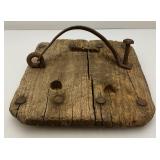 Antique Horse Bog Shoe With Horse Shoe (Very Cool) 9 1/2" x 10"