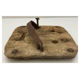 Antique Horse Bog Shoe With Horse Shoe (Very Cool) 9 1/2" x 10"