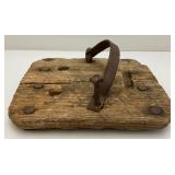 Antique Horse Bog Shoe With Horse Shoe (Very Cool) 9 1/2" x 10"