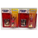 1994 Starting Lineup Basketball Figures Including Carl Malone & More
