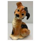 Vintage MCM Royal Copley Sitting Puppy Figurine 8 1/2" Tall