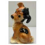 Vintage MCM Royal Copley Sitting Puppy Figurine 8 1/2" Tall