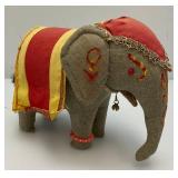 Antique Cloth Elephant 6 n1/2" x 8"