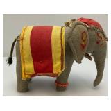 Antique Cloth Elephant 6 n1/2" x 8"