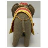 Antique Cloth Elephant 6 n1/2" x 8"