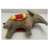 Antique Cloth Elephant 6 n1/2" x 8"