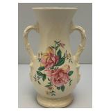 Vintage MCM Royal Copley Hand Painted Floral Vase 8"