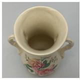 Vintage MCM Royal Copley Hand Painted Floral Vase 8"