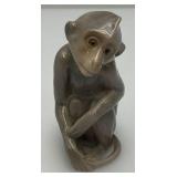 Vintage B & G Miniature Monkey Figurine 3"