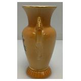 Vintage MCM Royal Copley 6 1/2" Tall Vase Peachy Beige