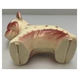 Vintage MCM Royal Copley Stuffed Animal Series Stretch Pink Poka Dot Lamb 3 1/2" x 5 3/4" x 5 3/8"