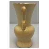 Vintage MCM Royal Copley 6 1/2" Tall Vase Peachy Beige