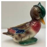 Vintage MCM Royal Copley Multicolored Mallard Duck Planter 3 1/2" x 7" x 8"