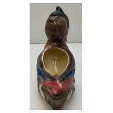 Vintage MCM Royal Copley Multicolored Mallard Duck Planter 3 1/2" x 7" x 8"