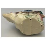 Vintage MCM Royal Copley Multicolored Mallard Duck Planter 3 1/2" x 7" x 8"