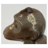 Vintage B & G Miniature Monkey Figurine 3" (Small Chip On Head)
