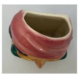 Vintage MCM Royal Copley Pirate/Gypsy Wall Pocket Head Vase With Foil Label 8"