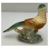 Vintage MCM Royal Copley Pheasant Figurine 2" x 4" x 5 1/4"