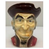 Vintage MCM Royal Copley Colonial Man Wall Pocket Head Vase 8"