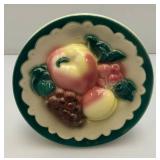 Vintage MCM Royal Copley Raised Fruit Wall pocket Planter 7 1/4"