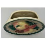 Vintage MCM Royal Copley Raised Fruit Wall pocket Planter 7 1/4"