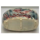 Vintage MCM Royal Copley Blue/Pink Raised Fish Planter 3 1/4" x 3 1/2" x 6"