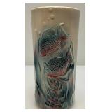 Viintage MCM Royal Copley Blue/Pink Raised Fish Planter 3 1/2" x 7"