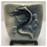 Vintage MCM Royal Copley Vase/Planter With Raised Dragon Design 3 1/4" x 4.5" x 5.5"