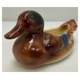 Vintage MCM Royal Copley Mallard Duck Planter 4 1/2" x 4 3/4" x 9 1/2"