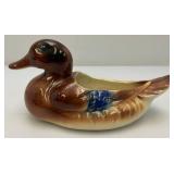 Vintage MCM Royal Copley Mallard Duck Planter 4 1/2" x 4 3/4" x 9 1/2"
