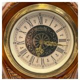 Vintage Ornate Ceramic Mantle Clock Baroque Style 11"