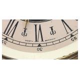 Vintage Ornate Ceramic Mantle Clock Baroque Style 11"
