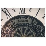 Vintage Ornate Ceramic Mantle Clock Baroque Style 11"