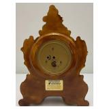 Vintage Ornate Ceramic Mantle Clock Baroque Style 11"